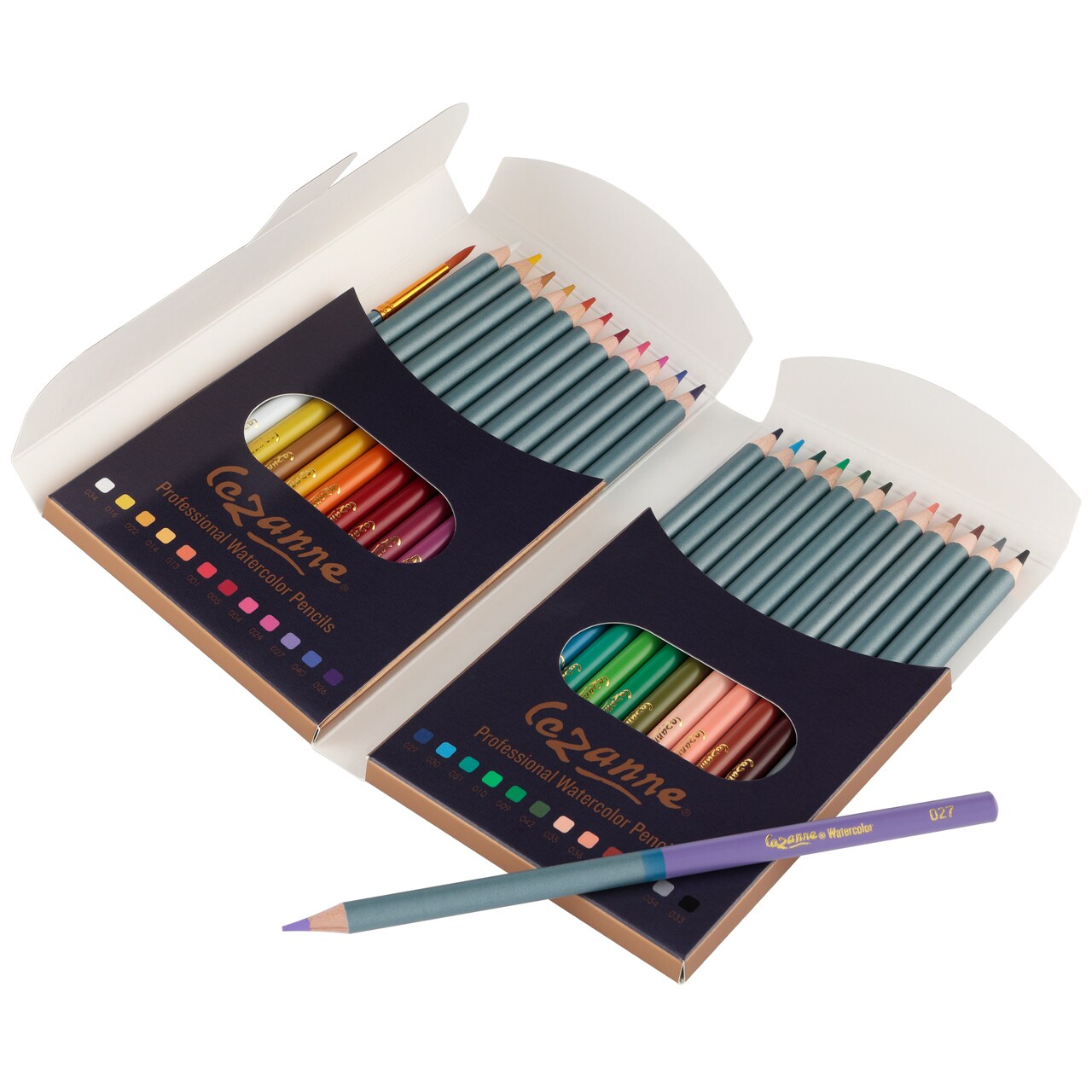Cezanne Watercolor Pencils - Professional Artist Quality Soft Core Leads for Watercolour Painting, Coloring, Drawing, Layering, Blending, Shading, Use Wet or Dry